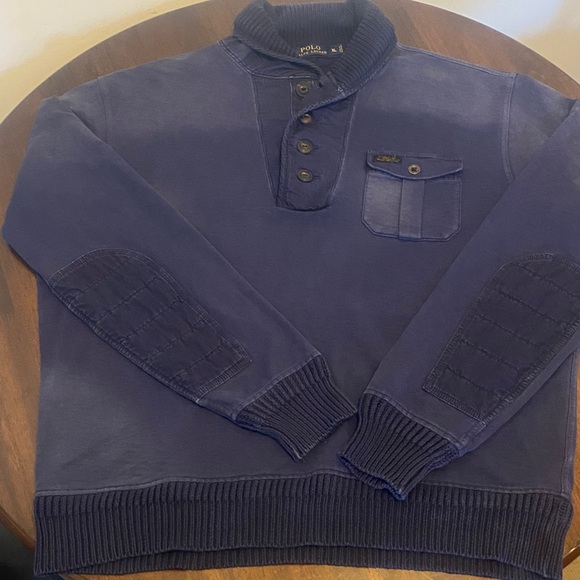 Polo Ralph Lauren Navy Shawl Pullover
